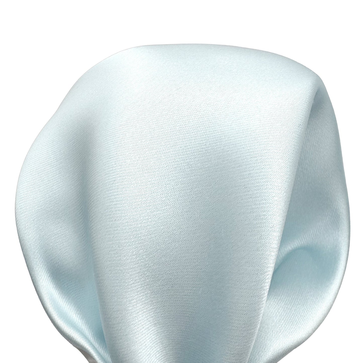 Ice Blue Luxury Satin Weave Pocket Square