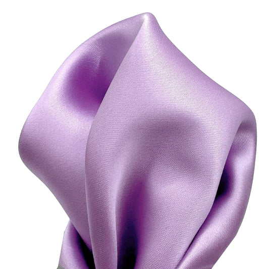 Lilac Luxury Satin Weave Pocket Square