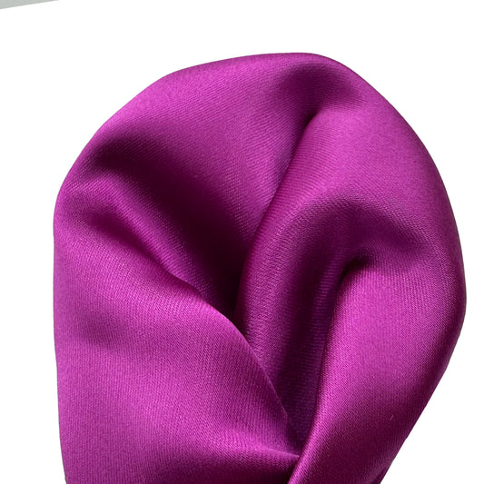 Magenta Luxury Satin Weave Pocket Square