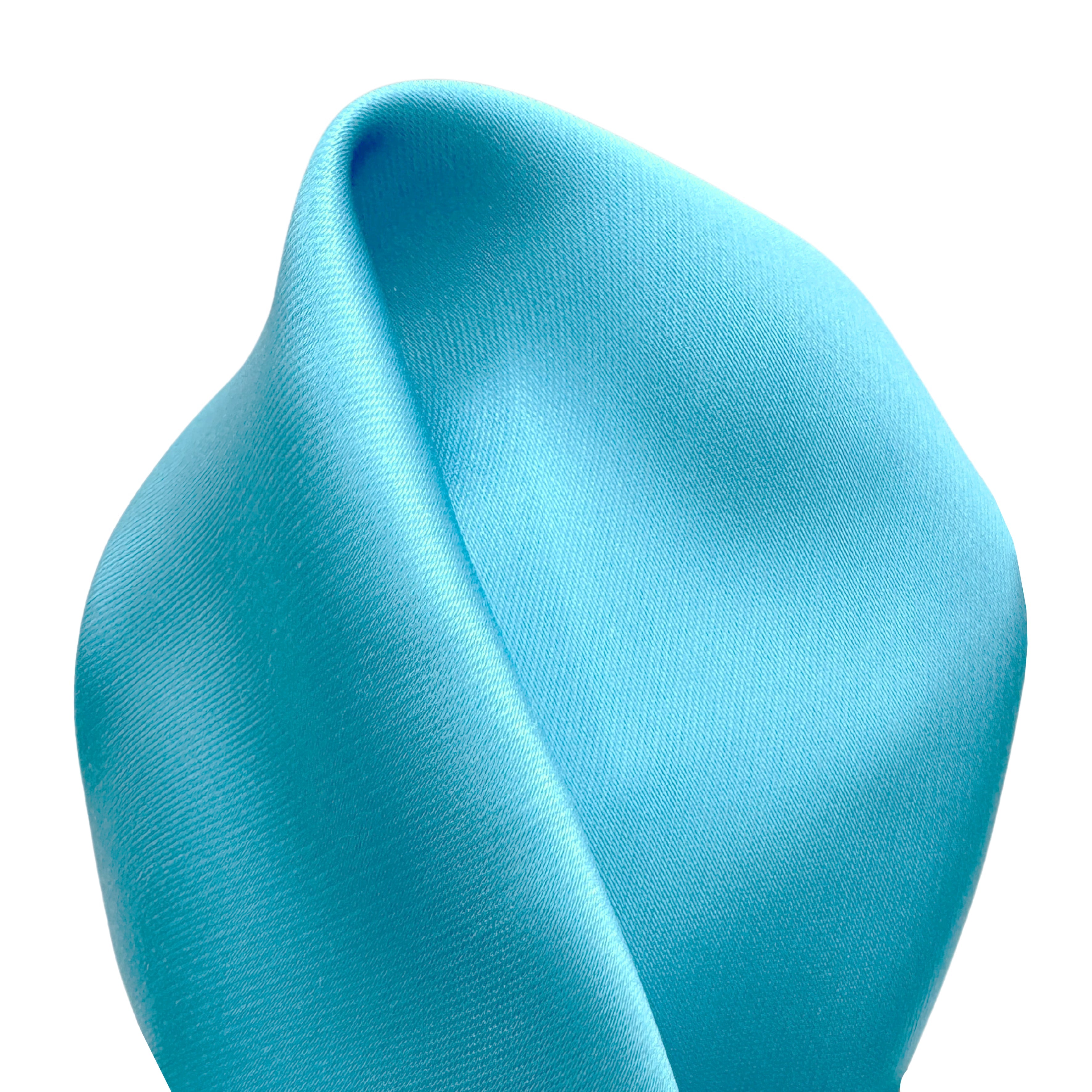 Torquoise Square Turquoise Luxury Satin Weave Pocket Square – The Tie Shop