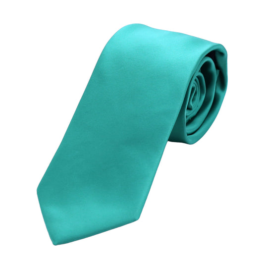Aqua Luxury Satin Weave Neck Tie