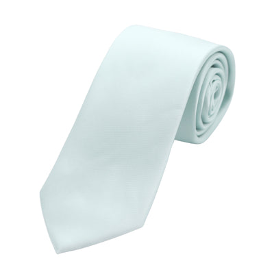 Ice Blue Luxury Satin Weave Neck Tie