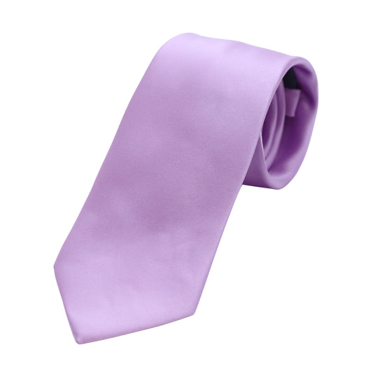 Lilac Luxury Satin Weave Neck Tie