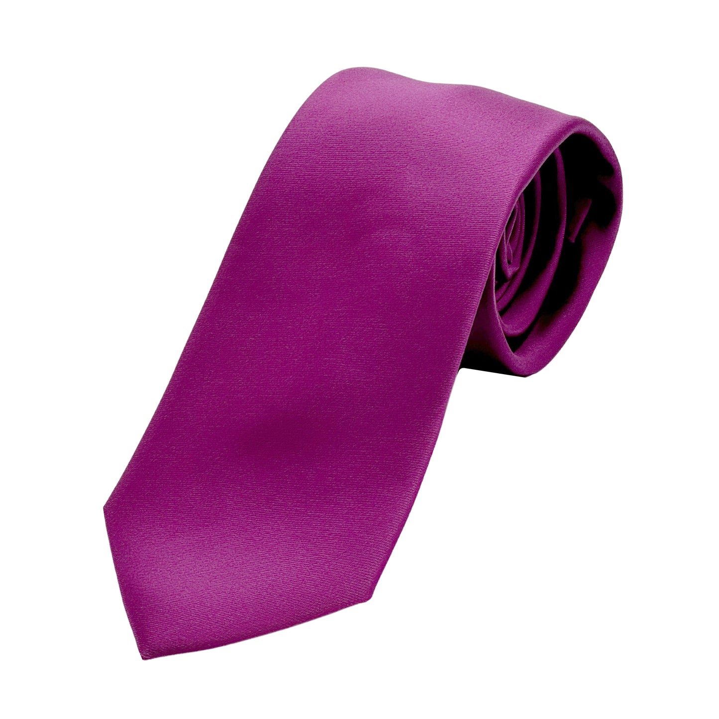Magenta Luxury Satin Weave Neck Tie