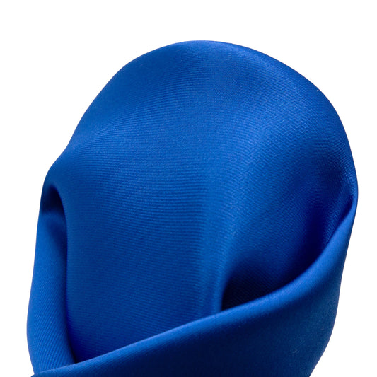 Royal Blue Luxury Satin Weave Pocket Square