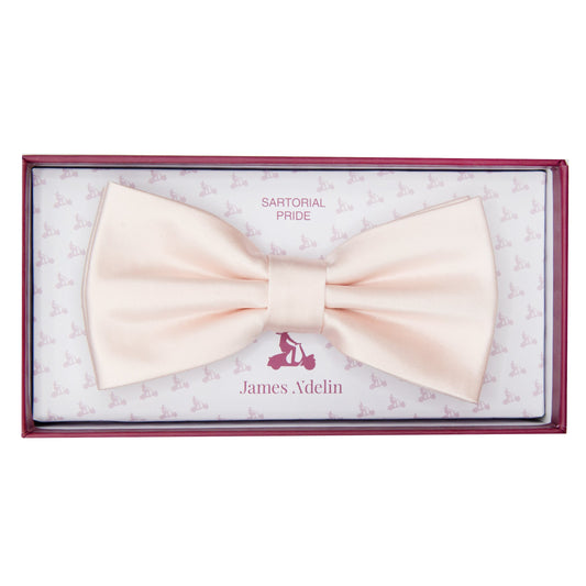 Light Pink Luxury Satin Weave Bow Tie