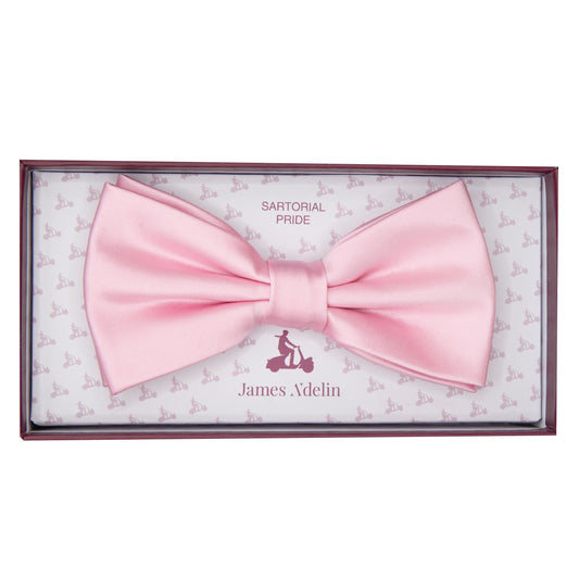 Pink Luxury Satin Weave Bow Tie