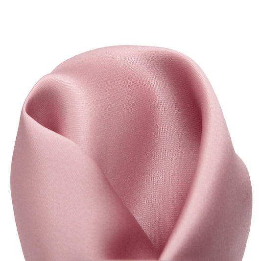 Blush Pink Luxury Satin Weave Pocket Square
