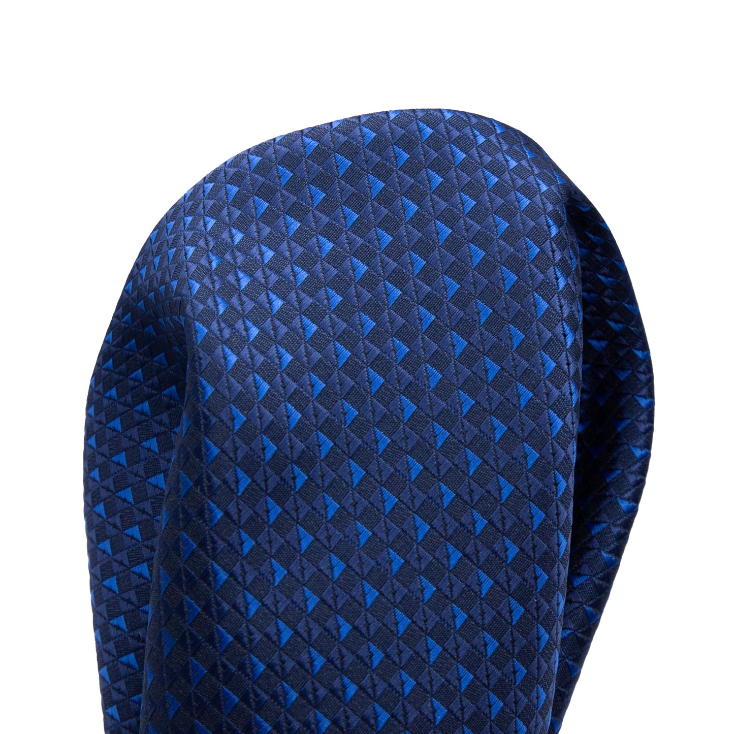 Navy/Royal Luxury Textured Weave Pocket Square