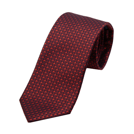 Burgundy/Red Luxury Textured Weave Neck Tie