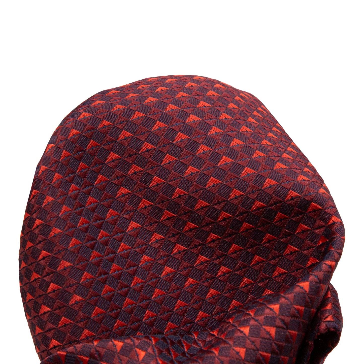 Burgundy/Red Luxury Textured Weave Pocket Square
