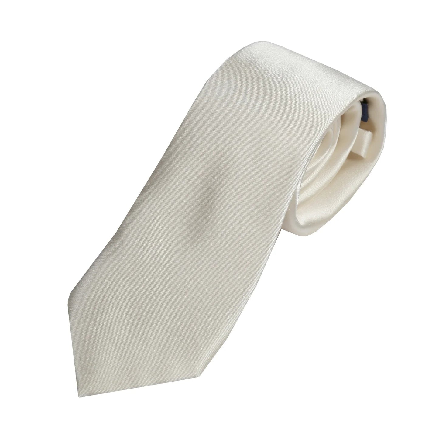 Champagne Pure Silk Solid Satin Weave Neck Tie