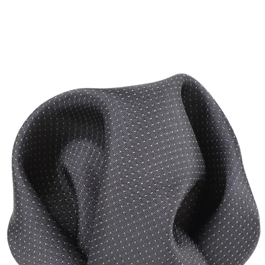 Charcoal Pure Silk Micro Spotted Satin Weave Pocket Square