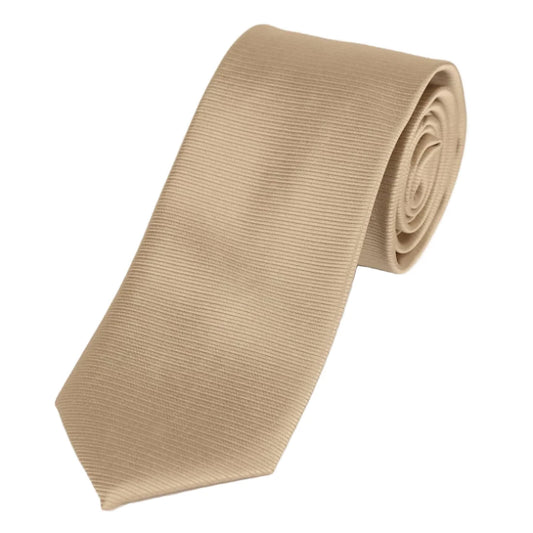 Taupe Silk Twill Weave Neck Tie
