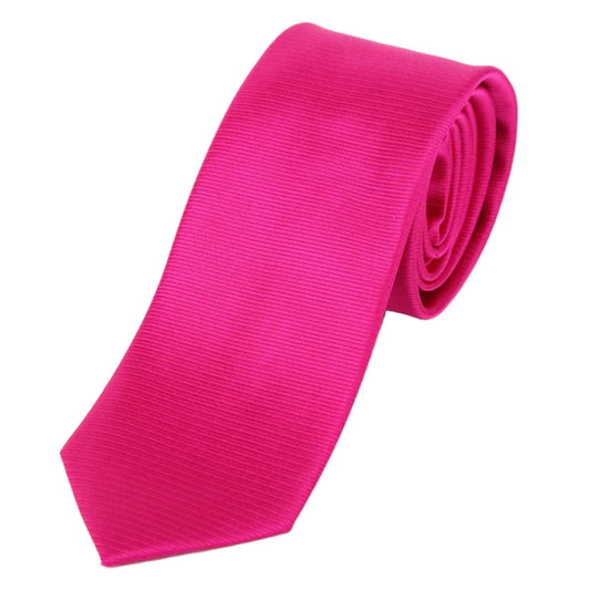 Magenta Silk Twill Weave Neck Tie