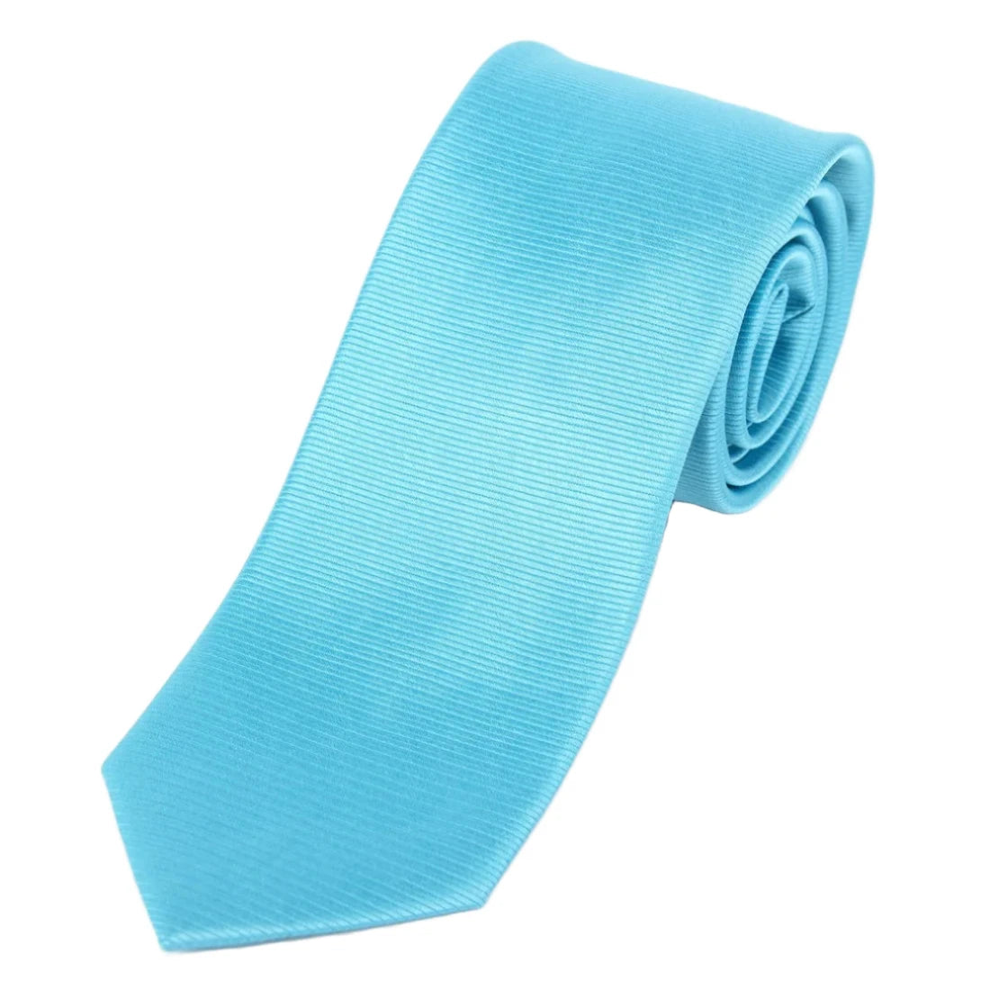 Turquoise Silk Twill Weave Neck Tie