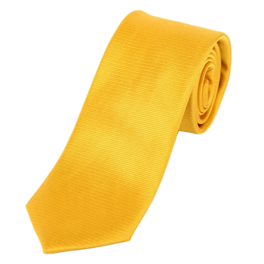 Gold Silk Twill Weave Neck Tie