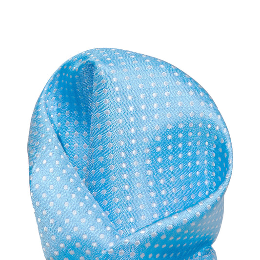 Blue/White Luxury Mini Spot Pocket Square