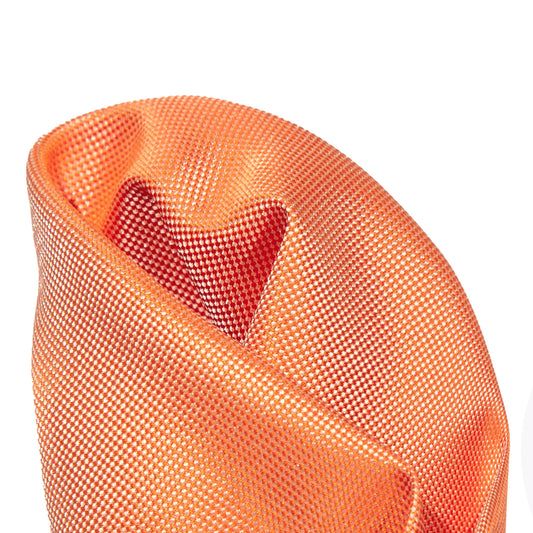Orange Luxury Textured Weave Pocket Square