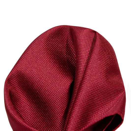 Burgundy Luxury Textured Weave Pocket Square