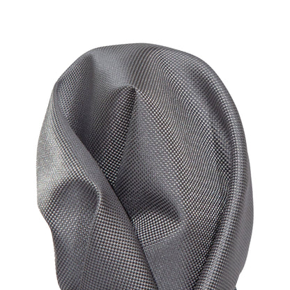 Charcoal Luxury Textured Weave Pocket Square