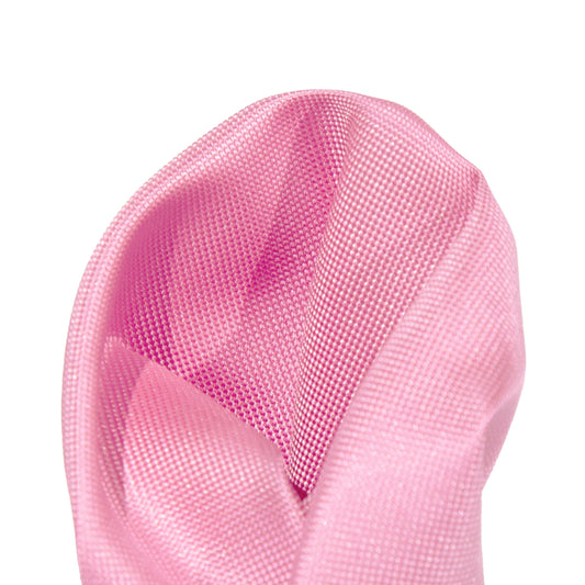Pink Luxury Textured Weave Pocket Square