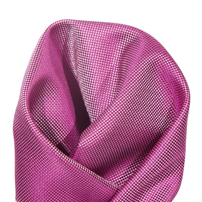 Magenta Luxury Textured Weave Pocket Square