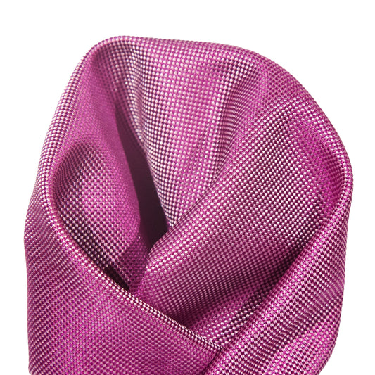 Magenta Luxury Textured Weave Pocket Square