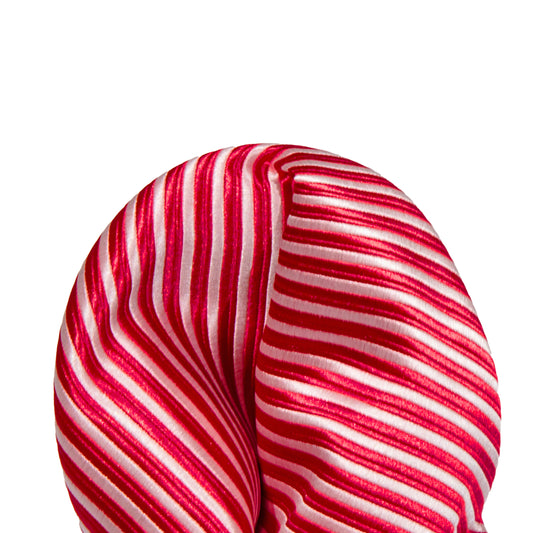 Red/White Luxury Mini Striped Weave Pocket Square