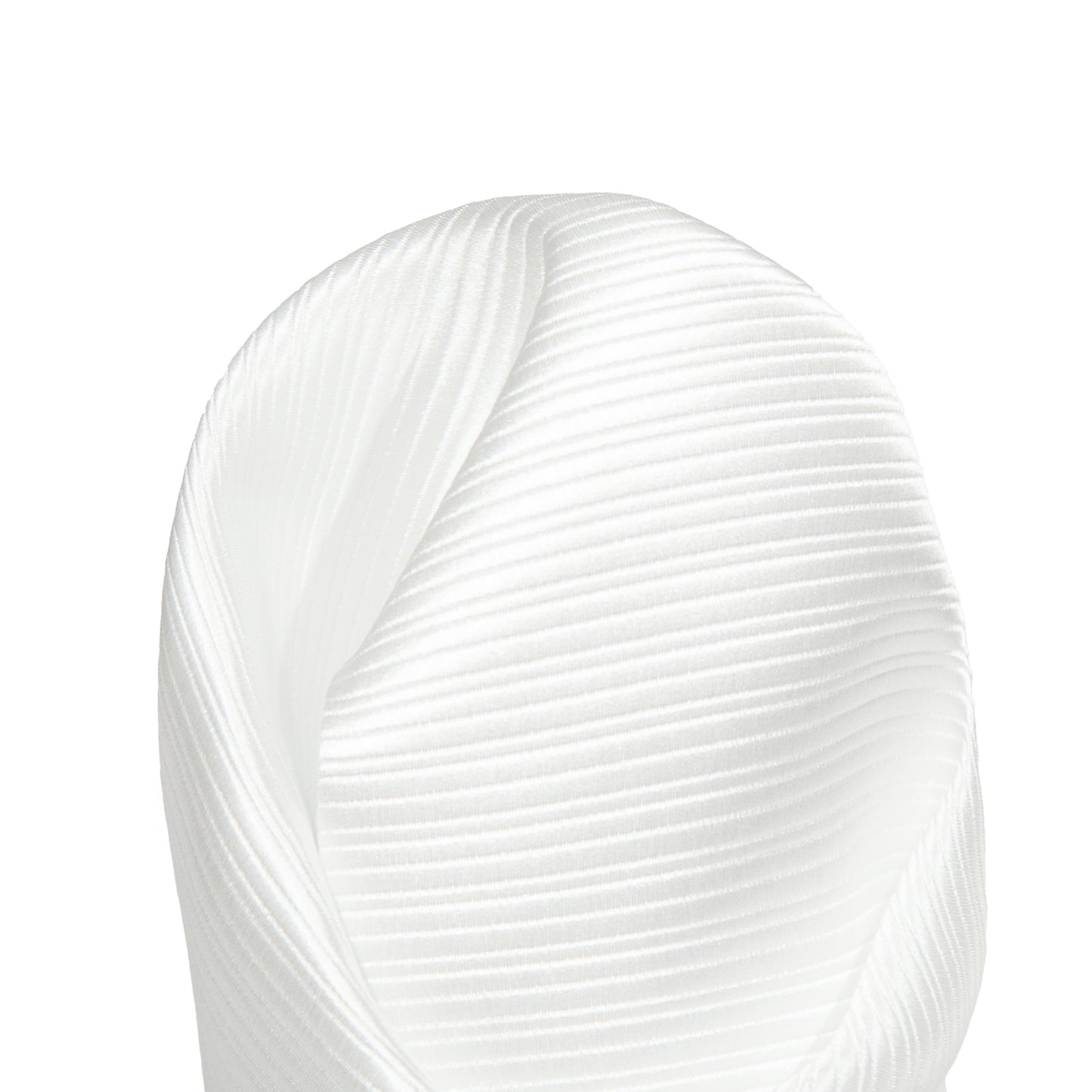White Luxury Mini Striped Weave Pocket Square