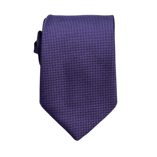 Grape Luxury Oxford Weave 7.5cm Neck Tie