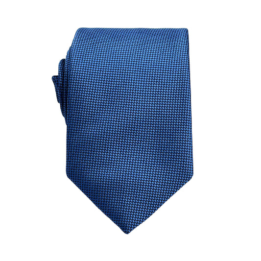 Airforce Blue Luxury Oxford Weave 7.5cm Neck Tie