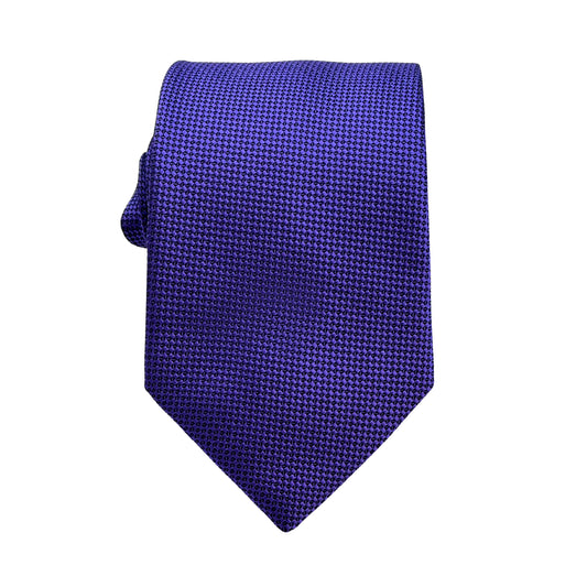 Purple Luxury Oxford Weave 7.5cm Neck Tie