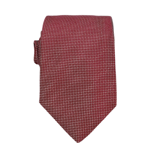 Burgundy Luxury Oxford Weave 7.5cm Neck Tie