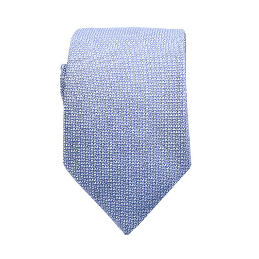 Sky Blue Luxury Oxford Weave 7.5cm Neck Tie