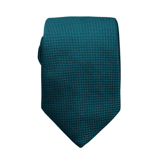 Teal Luxury Oxford Weave 7.5cm Neck Tie