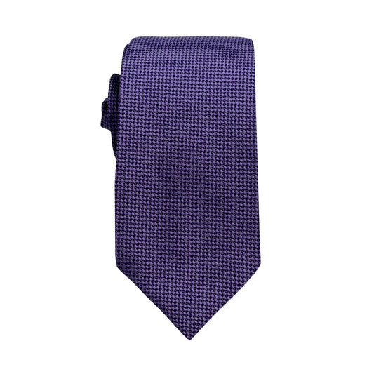 Grape Luxury Oxford Weave 6.5cm Skinny Neck Tie