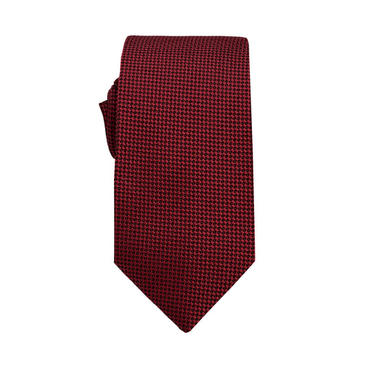 Claret Luxury Oxford Weave 6.5cm Skinny Neck Tie