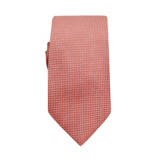 Tangerine Luxury Oxford Weave 6.5cm Skinny Neck Tie