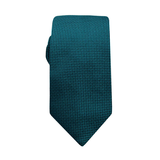 Teal Luxury Oxford Weave 6.5cm Skinny Neck Tie