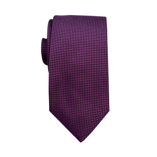 Magenta Luxury Oxford Weave 6.5cm Skinny Neck Tie