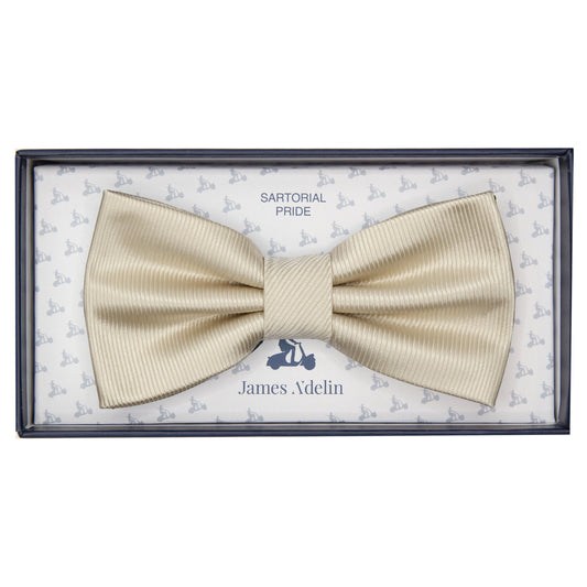 Champagne Pure Silk Twill Weave Bow Tie