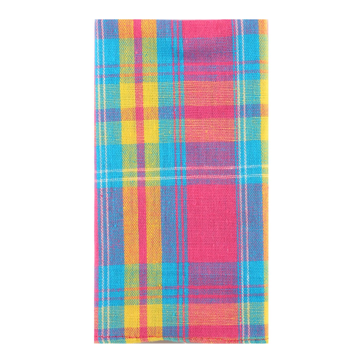 Multicoloured Check Pocket Square, Flower and Bow Tie Combo Set