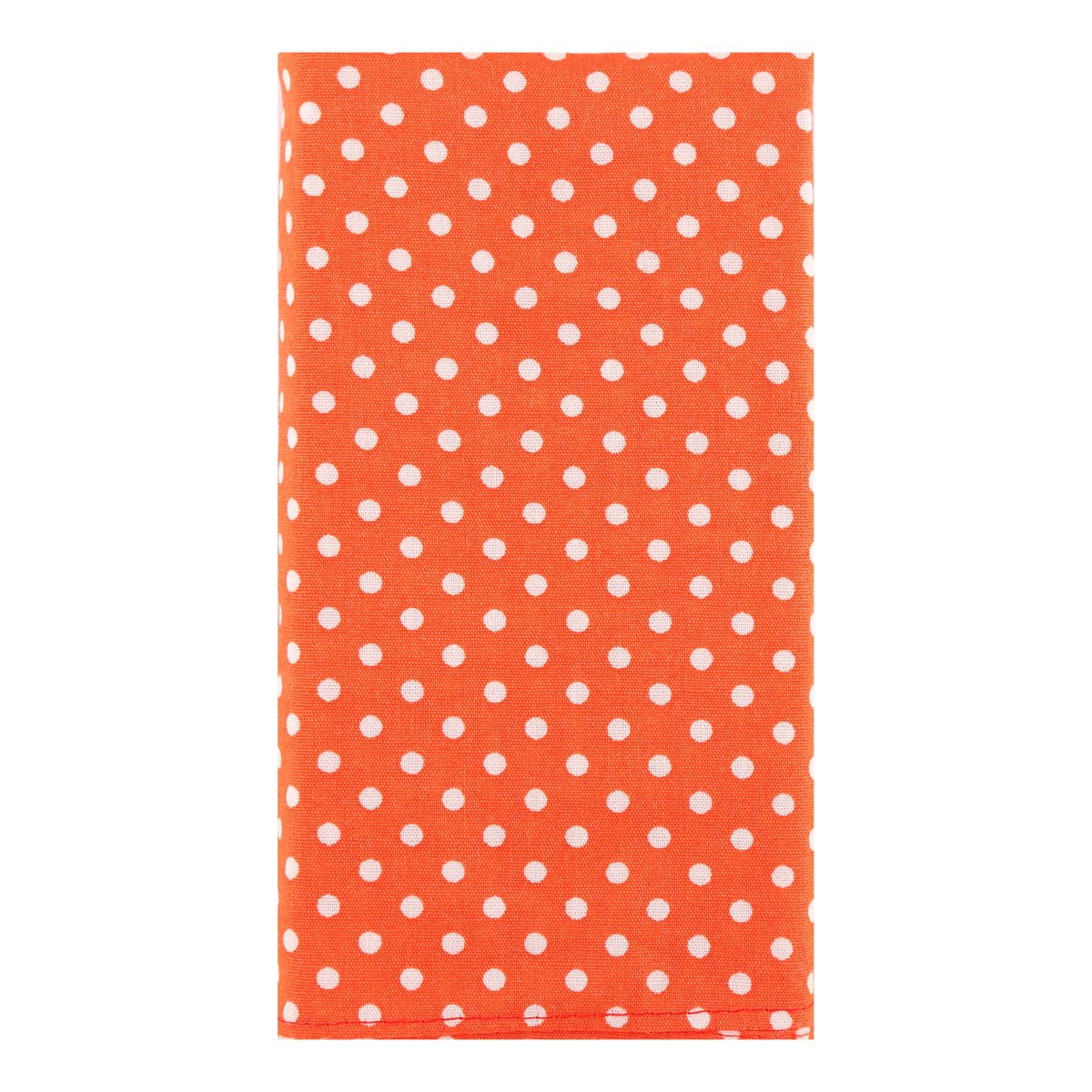 Orange/White Polka Dot Pocket Square, Flower and Bow Tie Combo Set
