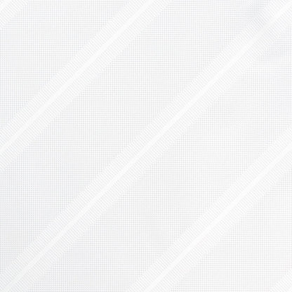 White Regimental Striped Weave Pocket Square
