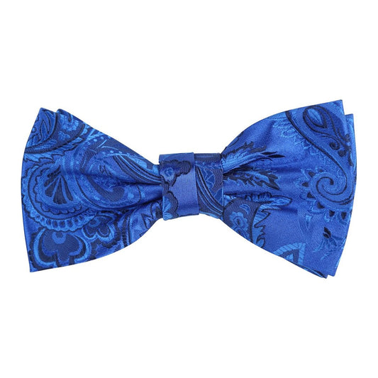 James Adelin Floral Bow Tie in Royal, Blue and Navy
