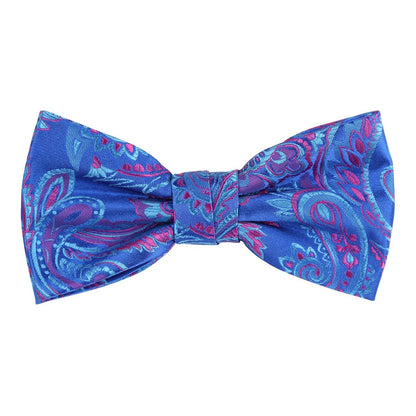 James Adelin Floral Bow Tie in Royal, Sky and Pink
