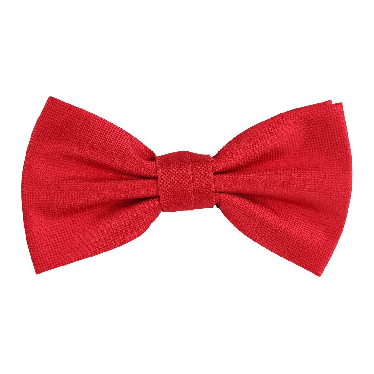 James Adelin Textured Weave Red Bow Tie