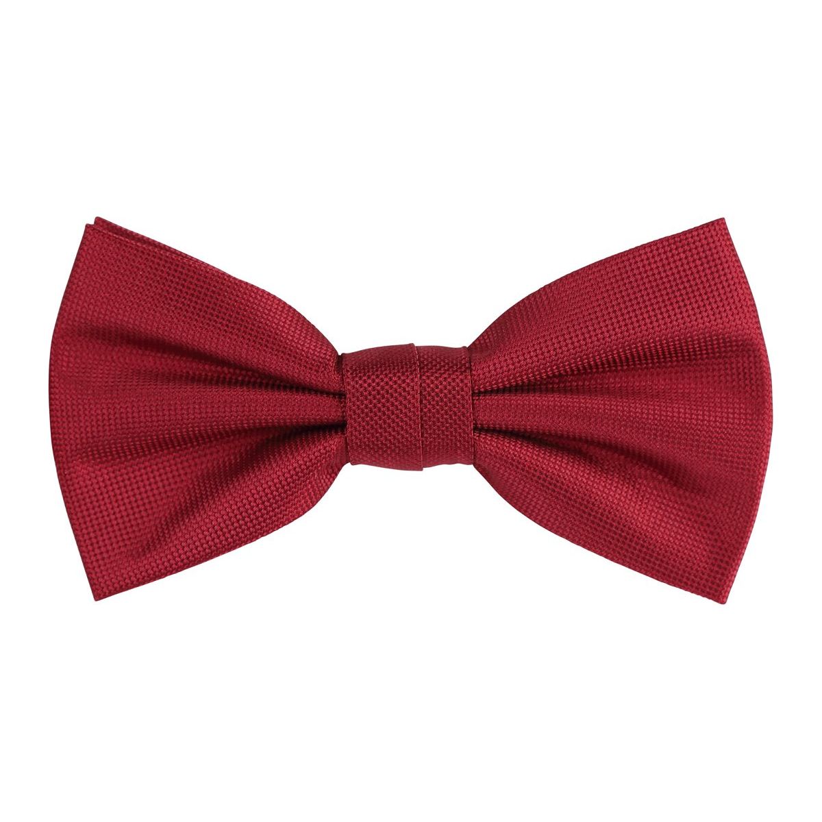 James Adelin Textured Weave Burgundy Bow Tie