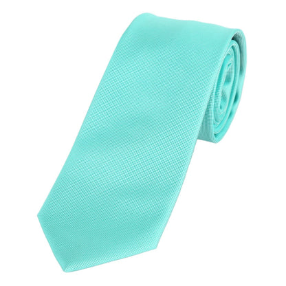 Aqua Luxury Textured Weave Neck Tie